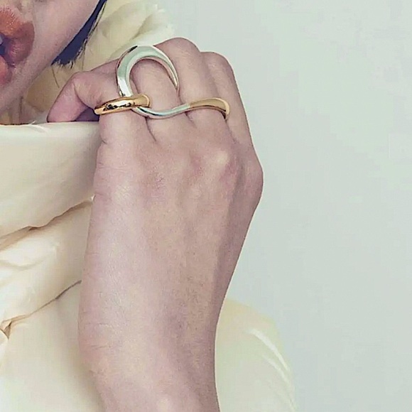 Sterling Silver Geometric Ring, Versatile, Creative, Design, Unique, Tre… - Picture 13 of 13